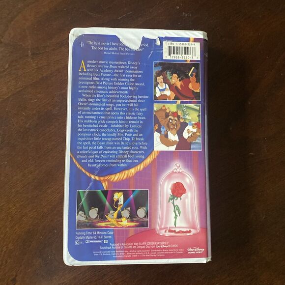 Beauty And The Beast (VHS Tape,1992) Black Diamond Collectible RARE - Picture 3 of 7